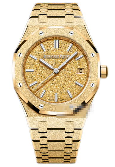 AUDEMARS PIGUET ロイヤルオーク 77450BAコピー時計 18Kイエローゴールド、不滅のタピスリーが放つ黄金の輝き